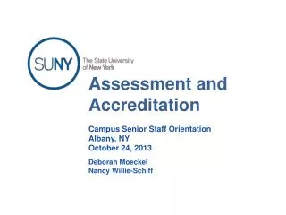 Assessment and Accreditation