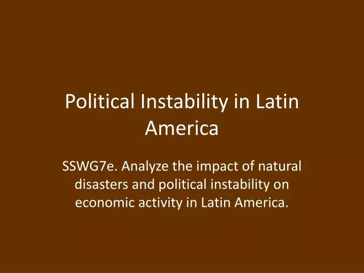 political instability in latin america