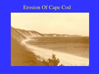 Erosion Of Cape Cod
