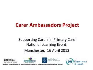 Carer Ambassadors Project