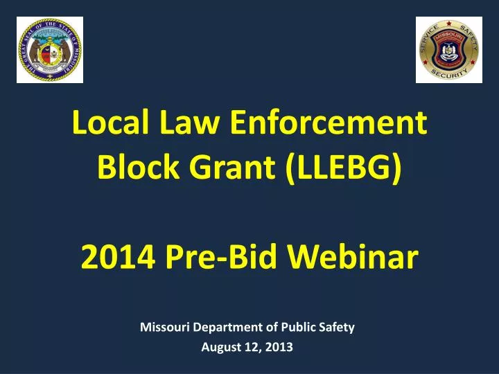 local law enforcement block grant llebg 2014 pre bid webinar