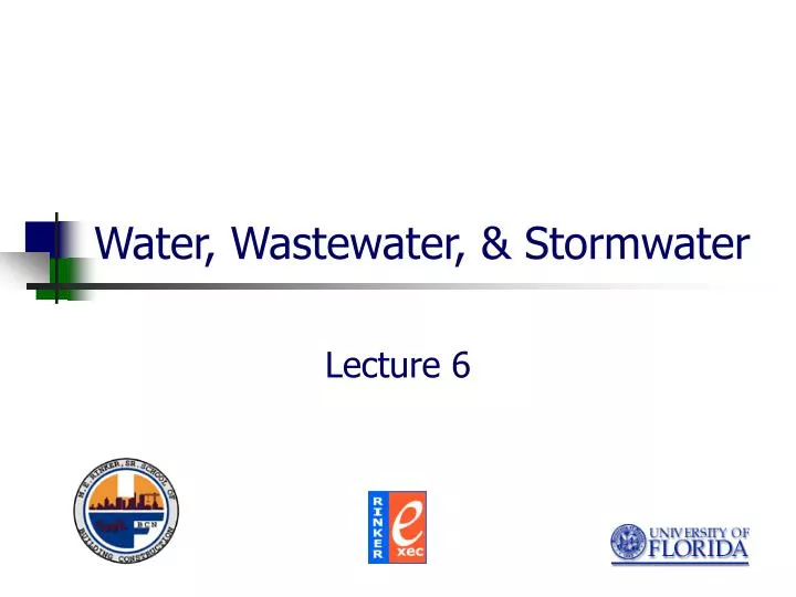 water wastewater stormwater