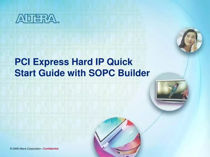 pci express hard ip quick start guide with sopc builder