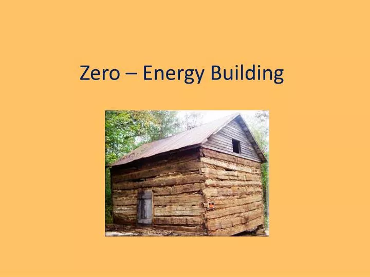 zero energy building