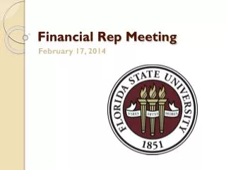 Financial Rep Meeting