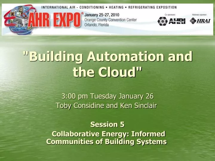 building automation and the cloud