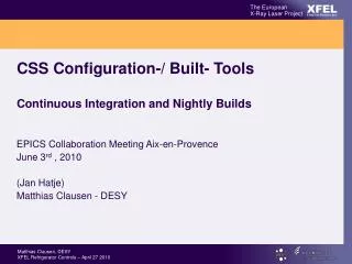 CSS Configuration-/ Built- Tools Continuous Integration and Nightly Builds