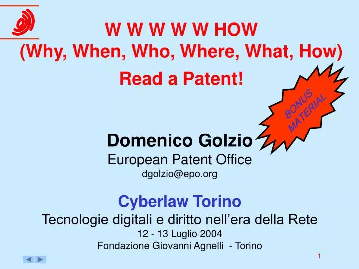 w w w w w how why when who where what how read a patent