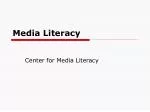 Media Literacy - slide 1