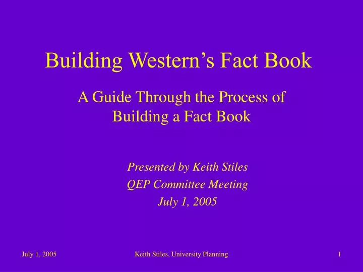 building western s fact book