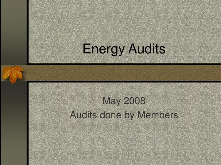 energy audits