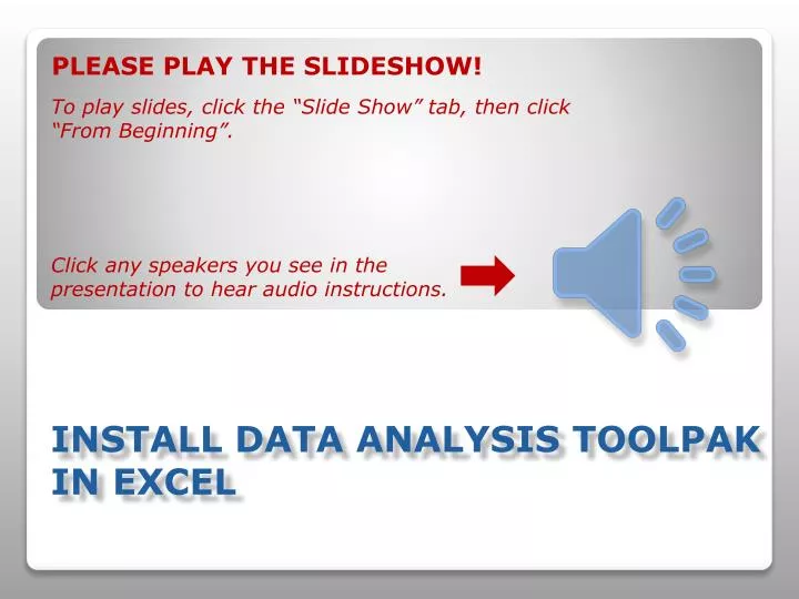 install data analysis toolpak in excel