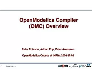 OpenModelica Compiler (OMC) Overview