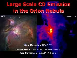 Large Scale CO Emission in the Orion Nebula