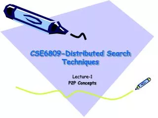 CSE6809-Distributed Search Techniques
