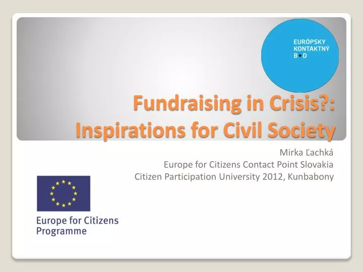fundraising in crisis inspirations for civil society