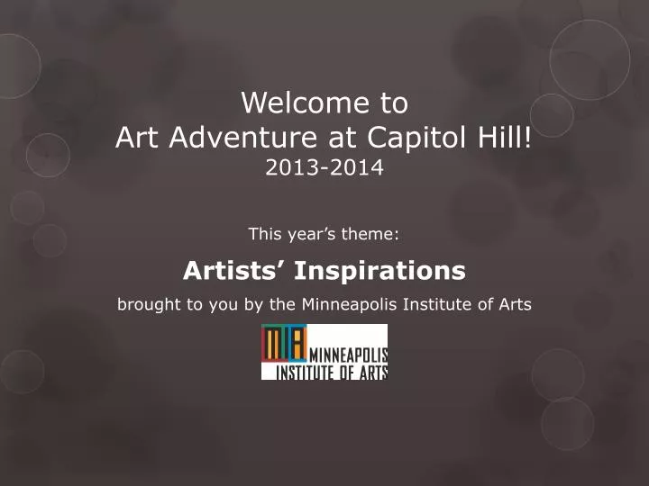 welcome to art adventure at capitol hill 2013 2014