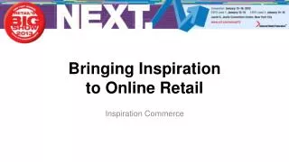 Bringing Inspiration to Online Retail