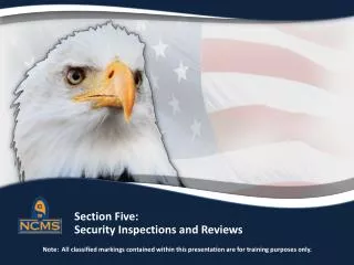 Security Inspections and Reviews Purpose