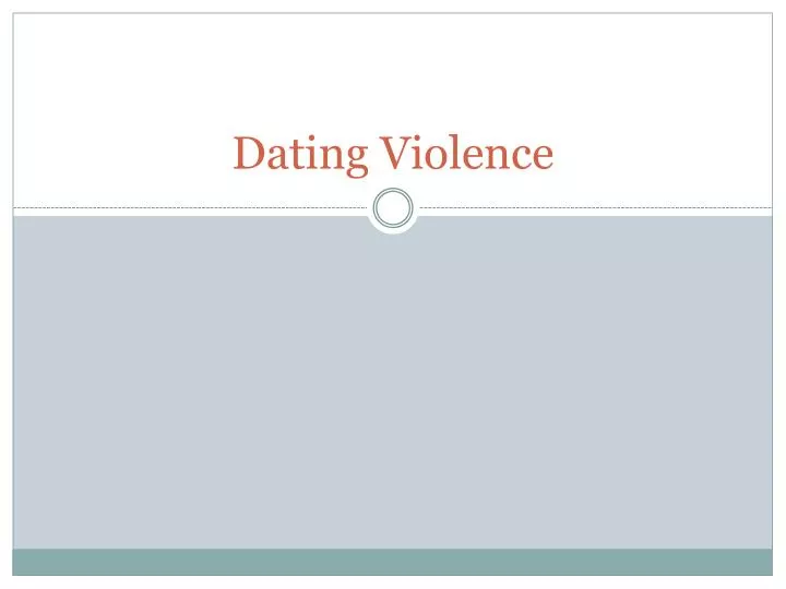 dating violence