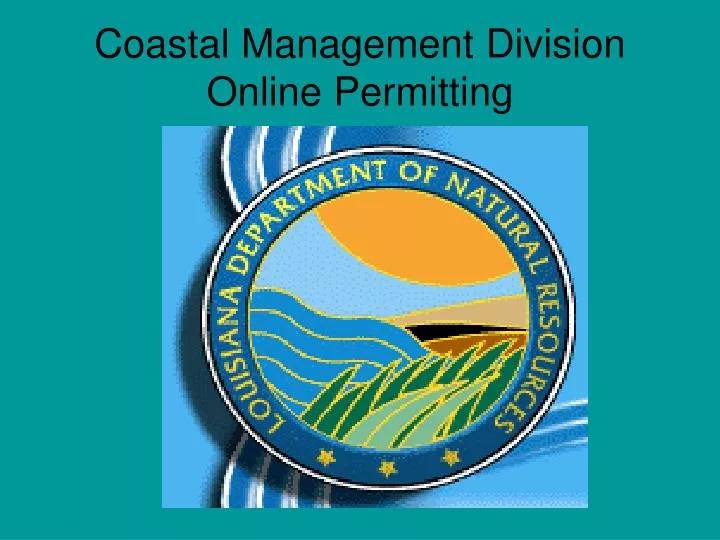 coastal management division online permitting