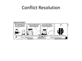 Conflict Resolution