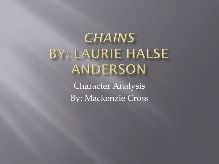 chains by laurie halse anderson