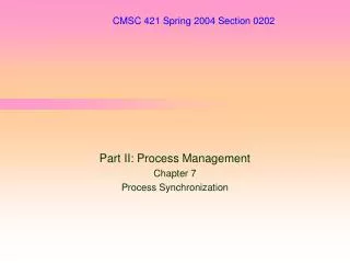 CMSC 421 Spring 2004 Section 0202