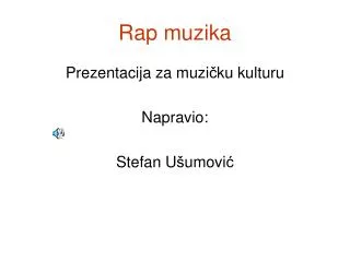 rap muzika