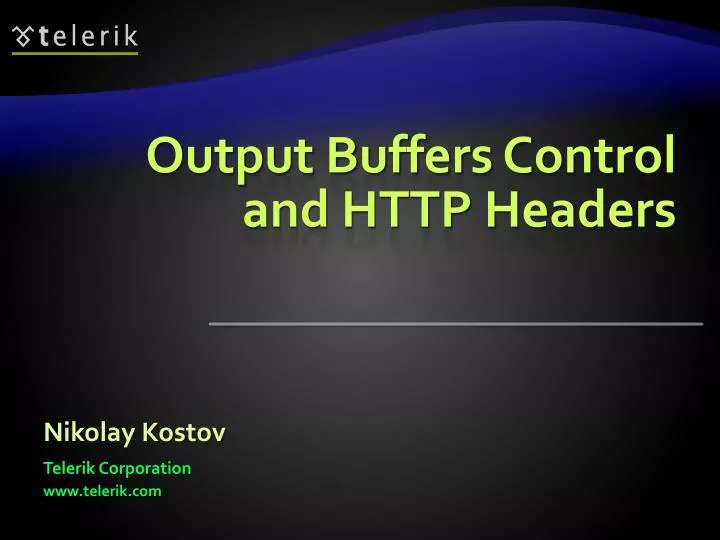 output buffers control and http headers