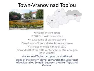 Town-Vranov nad Top?ou