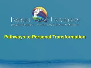 Pathways to Personal Transformation