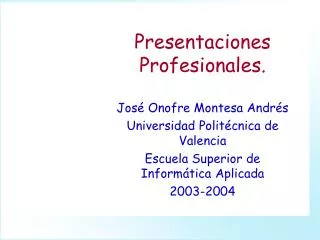 presentaciones profesionales