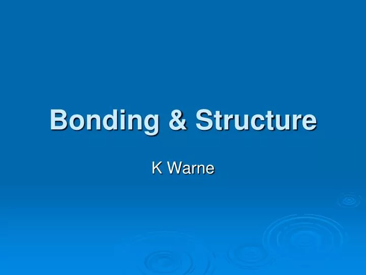 bonding structure