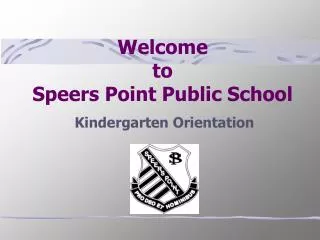 Welcome to Speers Point Public School