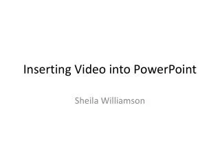 inserting video into powerpoint
