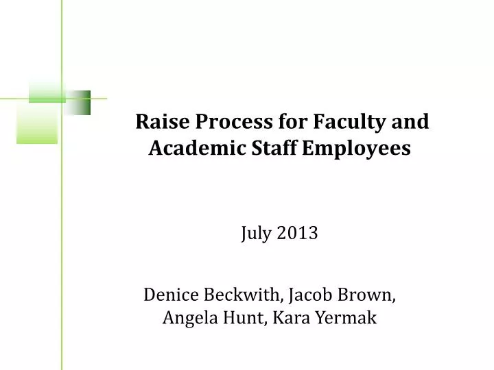 raise process for faculty and academic staff employees