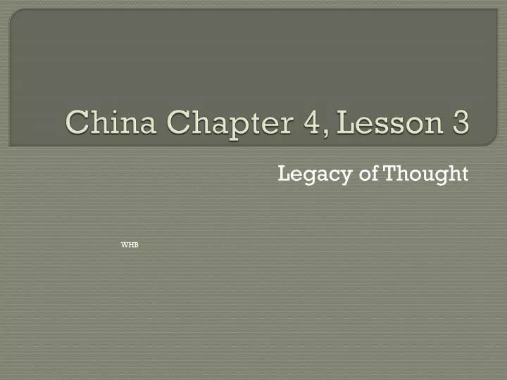 china chapter 4 lesson 3