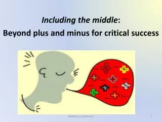 Including the middle : Beyond plus and minus for critical success
