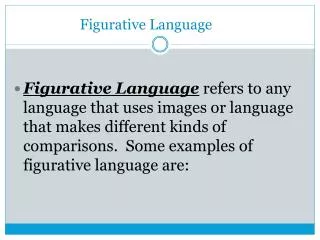 Figurative Language