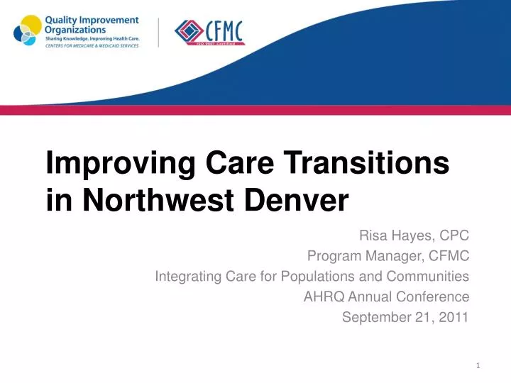 improving care transitions in northwest denver