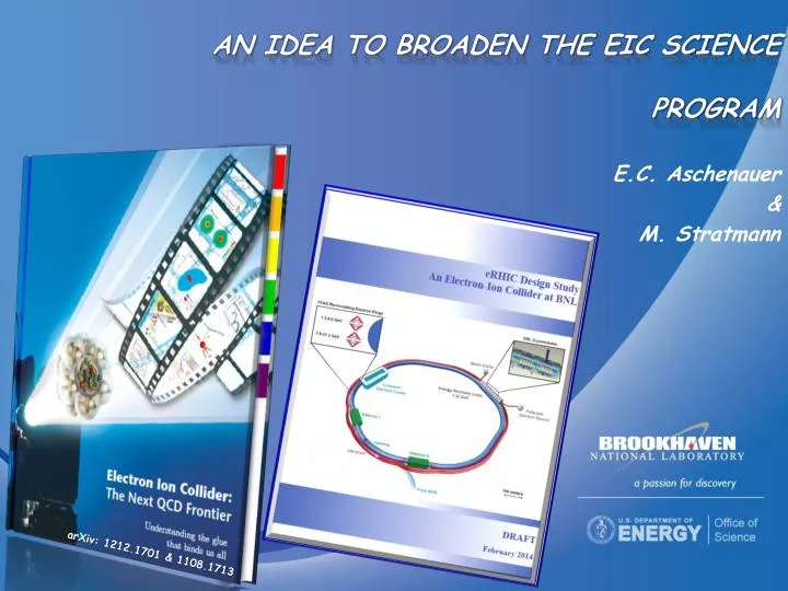 an idea to broaden the eic science program