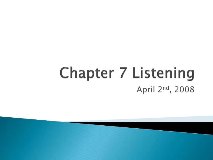 chapter 7 listening
