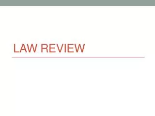 law review