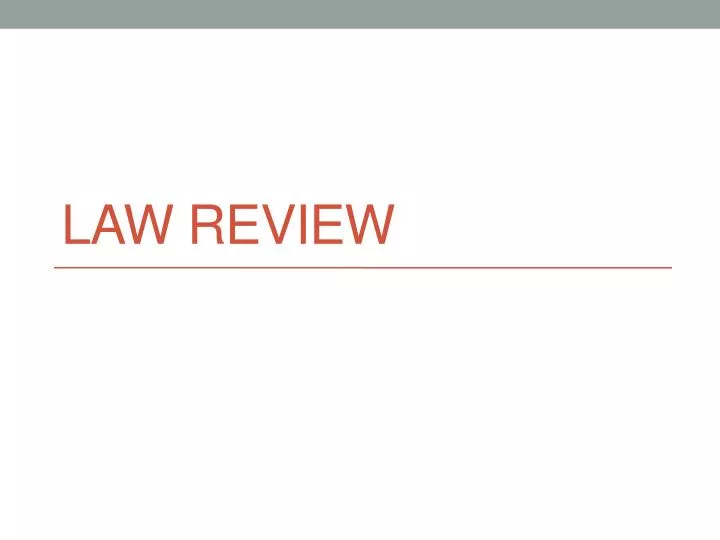 law review
