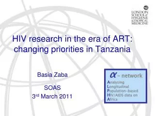HIV research in the era of ART: changing priorities in Tanzania