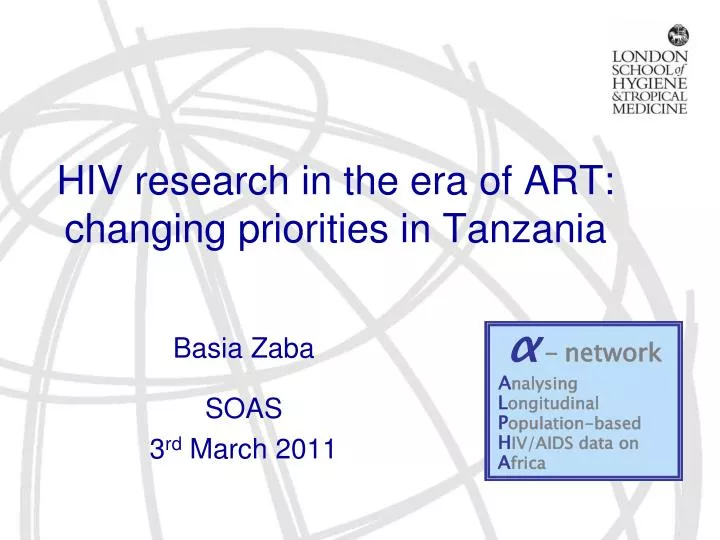 hiv research in the era of art changing priorities in tanzania