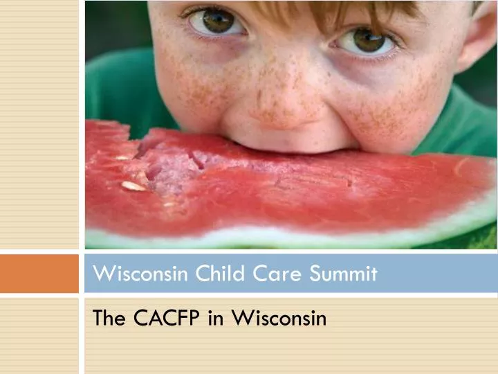 wisconsin child care summit
