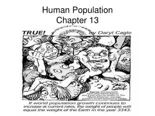 Human Population Chapter 13