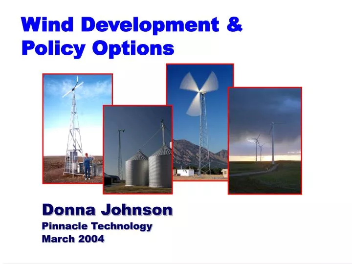 wind development policy options